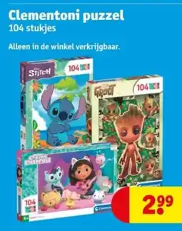 Kruidvat Clementoni puzzel aanbieding