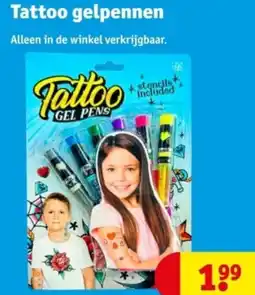 Kruidvat Tattoo gelpennen aanbieding