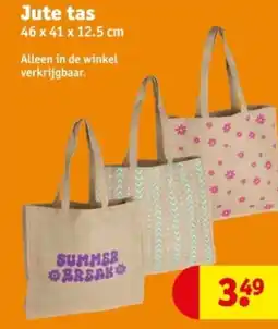 Kruidvat Jute tas aanbieding