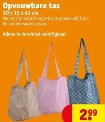 Kruidvat Opvouwbare tas aanbieding