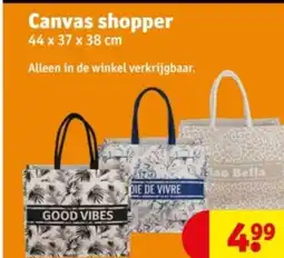 Kruidvat Canvas shopper aanbieding