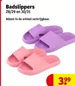 Kruidvat Badslippers aanbieding