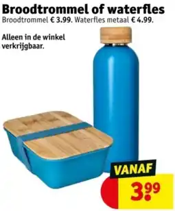Kruidvat Broodtrommel of waterfles aanbieding