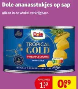 Kruidvat Dole ananasstukjes op sap aanbieding