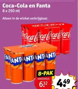Kruidvat Coca-Cola en Fanta aanbieding