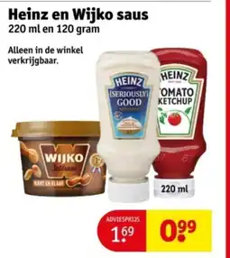 Kruidvat Heinz en Wijko saus aanbieding
