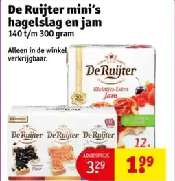 Kruidvat De Ruijter mini's hagelslag en jam aanbieding