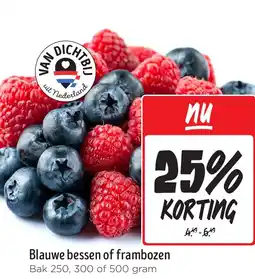 Jumbo Blauwe bessen of frambozen aanbieding