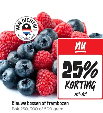 Jumbo Blauwe bessen of frambozen aanbieding
