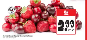 Jumbo Nederlandse aardbeien of Nederlandse kersen aanbieding