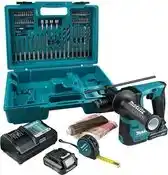 Bol.com Makita HR140DWAE1 108V Li-Ion accu SDS-plus Boorhamer set (2x 2.0Ah accu) in koffer - 10 J aanbieding