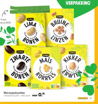 Jumbo Mais en peulvruchten aanbieding