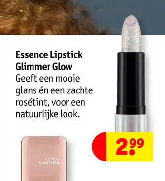 Kruidvat Essence Lipstick Glimmer Glow aanbieding