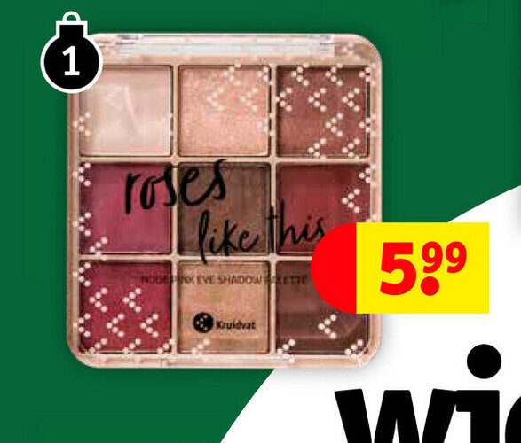 Eyeshadow palette aanbieding bij Kruidvat