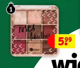 Kruidvat Eyeshadow palette aanbieding