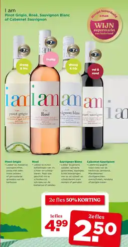 PLUS I am Pinot Grigio, Rosé, Sauvignon Blanc of Cabernet Sauvignon aanbieding