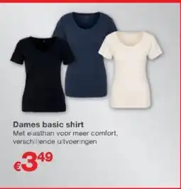 Kik Dames basic shirt aanbieding