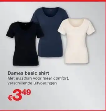 Kik Dames basic shirt aanbieding