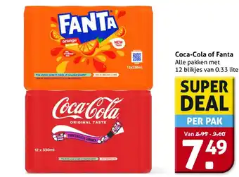 Hoogvliet Coca-Cola of Fanta aanbieding