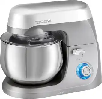 Bol.com Clatronic KM 3709 - Keukenmachine - 5 l 1000 W - Titanium aanbieding