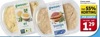 Hoogvliet G'woon salade aanbieding