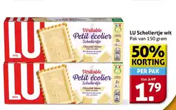 Hoogvliet LU Scholiertje wit aanbieding