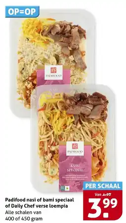 Hoogvliet Padifood nasi of bami speciaal of Daily Chef verse loempia aanbieding