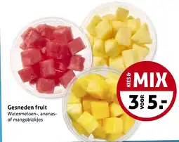 Hoogvliet Gesneden fruit Watermeloen, ananas of mangoblokjes aanbieding