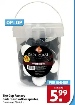 Hoogvliet The Cup Factory dark roast koffiecapsules aanbieding
