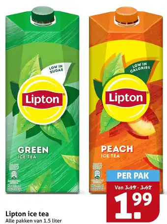Hoogvliet Lipton ice tea aanbieding