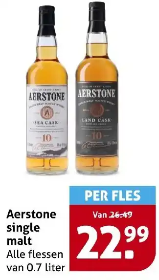 Hoogvliet Aerstone single malt aanbieding