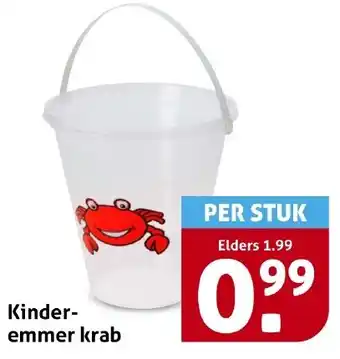 Hoogvliet Kinder emmer krab aanbieding