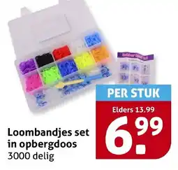 Hoogvliet Loombandjes set in opbergdoos aanbieding