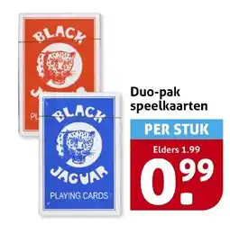 Hoogvliet Duo pak speelkaarten aanbieding