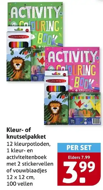Hoogvliet Kleur of knutselpakket aanbieding
