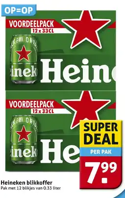 Hoogvliet Heineken blikkoffer aanbieding