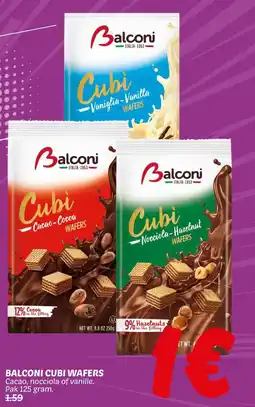 Dekamarkt Balconi cubi wafers aanbieding