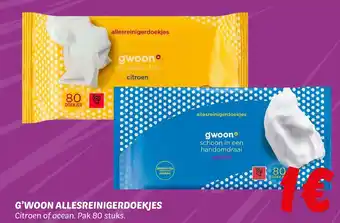 Dekamarkt G'woon allesreinigerdoekjes aanbieding