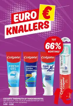 Dekamarkt Colgate tandpasta of tandenborstel aanbieding