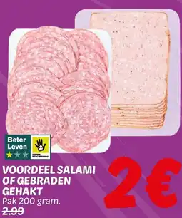 Dekamarkt Voordeel salami of gebraden gehakt aanbieding