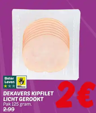 Dekamarkt Dekavers kipfilet licht gerookt aanbieding