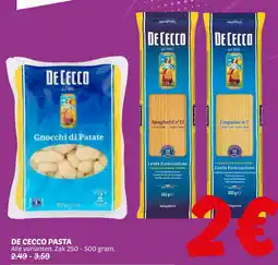 Dekamarkt De Cecco pasta aanbieding