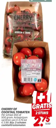 Dekamarkt Cherry of cocktail tomaten aanbieding