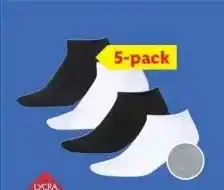 Lidl 5 paar dames- of heren- sneaker- sokken aanbieding