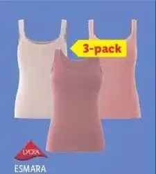 Lidl 3 dameshem- den of -tops met kant aanbieding