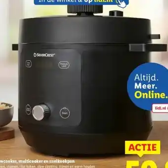 Lidl All-in-One slowcooker, multicooker en snelkookpan aanbieding