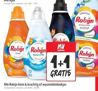 Jumbo Alle Robijn klein & krachtig of wasmiddeldoekjes aanbieding
