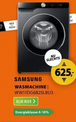 Expert Samsung SuperSpeed 6000-serie WW11DG6B25LB Zwart aanbieding