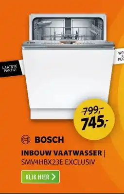 Expert Bosch SMV4HBX23E EXCLUSIV aanbieding