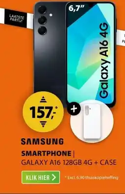 Expert Samsung Galaxy A16 128GB 4G + Clear Case aanbieding
